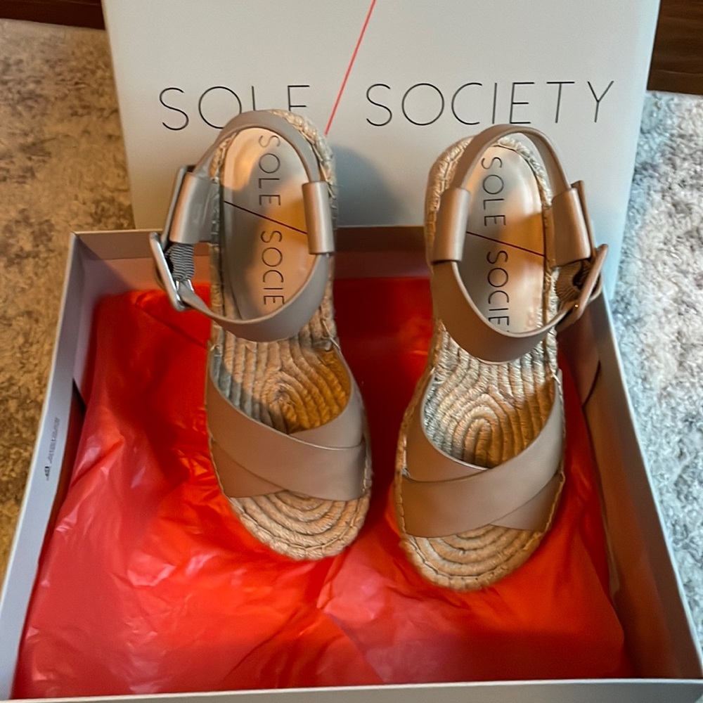 Sole society platform sandals